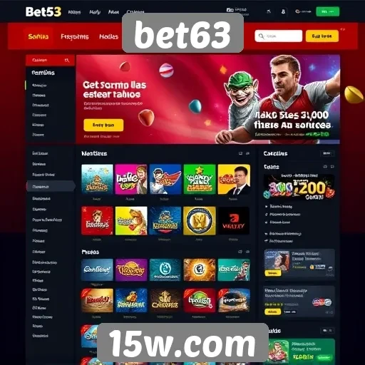 Interface do site Bet63 melhora experiência do usuário