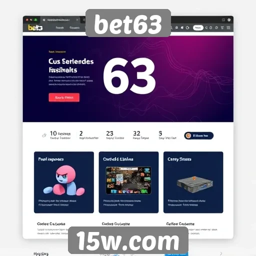 Análise da interface do usuário no site bet63